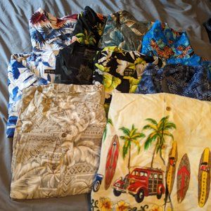 10 Hawaiian Shirts Size 3X